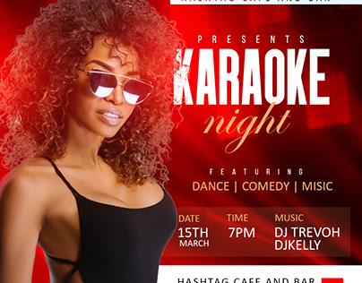 Karaoke night poster