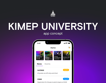 KIMEP Mobile app concept