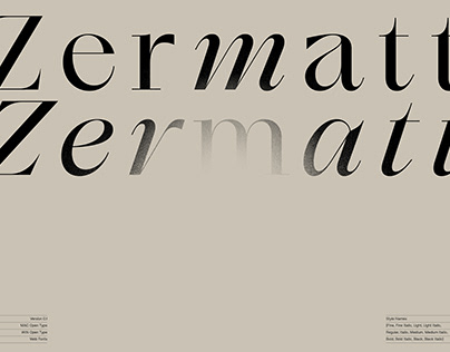 Zermatt™ Font