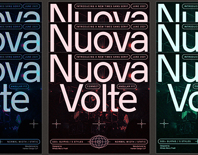 Project thumbnail - Nuova Volte Typeface