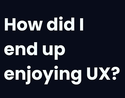 HOW? - A journey toward UX