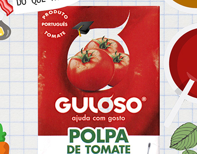 Cartaz promocional para a marca Guloso.