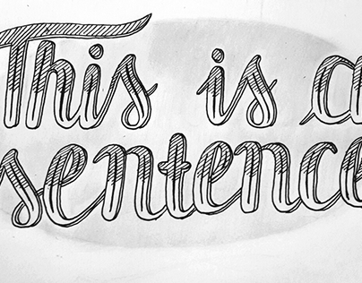 Lettering on paper