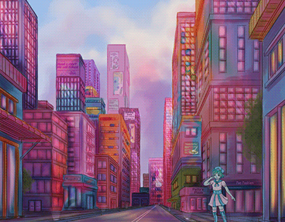 Pastel City and Artfight Character