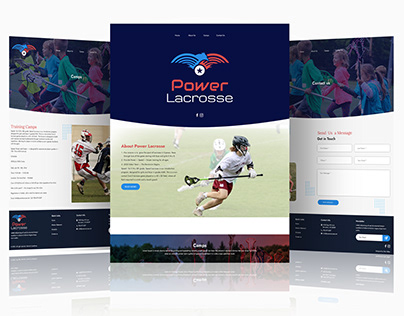 Lacrosse Website UI Design | Landing Page