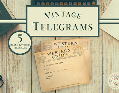 Vintage Telegram Props