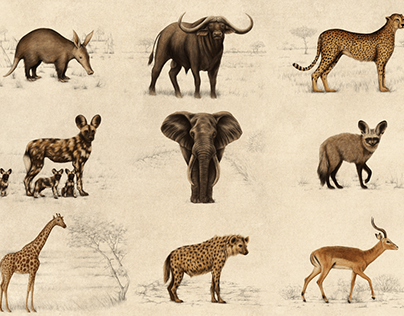 African Alphabet Animals