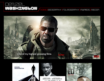 Website for Denzel Washington