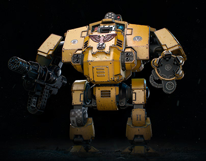Warhammer 40k Imperial Fists Redemptor Dreadnought