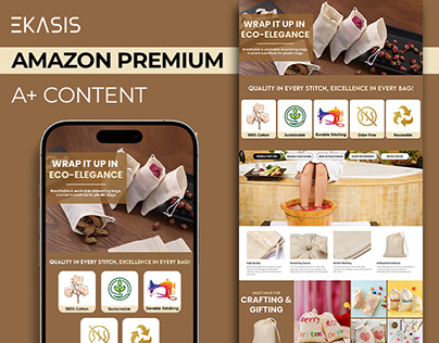 Amazon Premium A+ Content | Muslin Bag