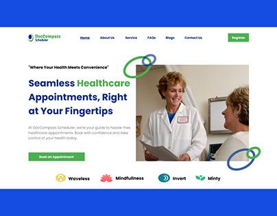 Landing page design (Healthcare Appointment)