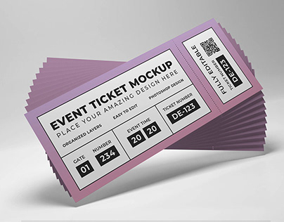 Event Ticket Mockup Template Bundle Vol 2
