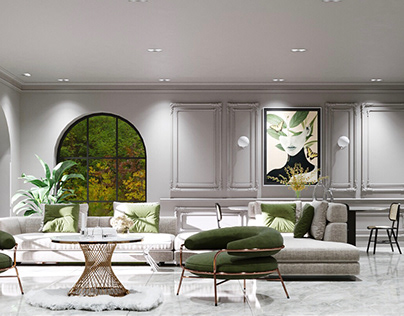 Salon, livingroom, modern, oturma odası, yeşil, luxury