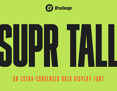 Extra Condensed Bold Display Font