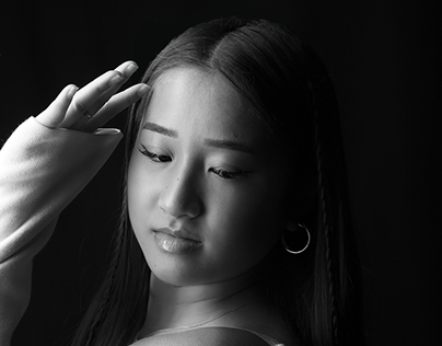 Single Black & White Light Portraits