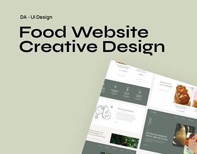 Food Website Creative Design