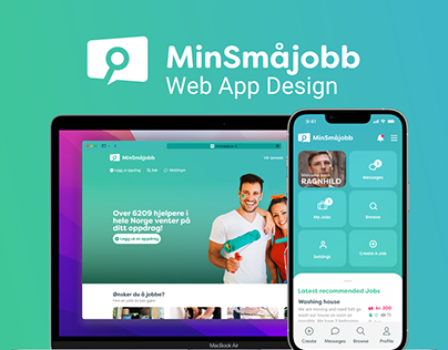 MinSmåjobb Web App Design