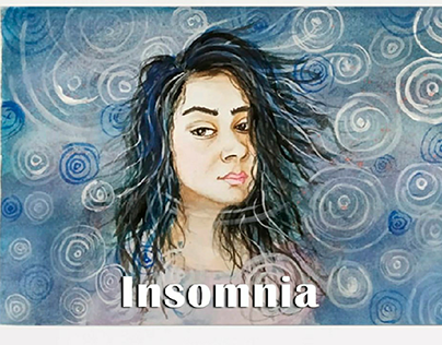 insomnia- watercolor painting