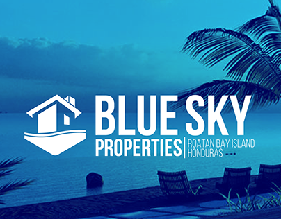 Creación de Logotipo Blue Sky Properties Roatan