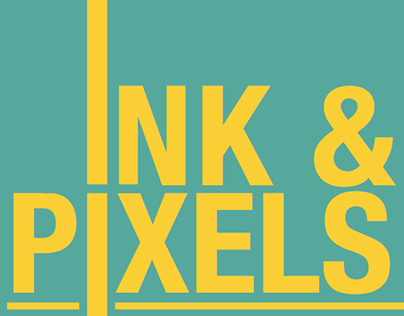 Ink and Pixels Poster Design
