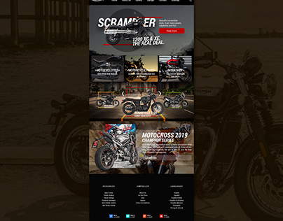 Triumph Motorcycles Website Templates