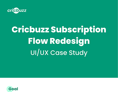 Cricbuzz Subscription flow Redesign