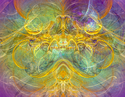 Digital Abstract Art - Obeisance to Nature