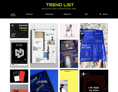 Redesign - Homepage/ Trendlist