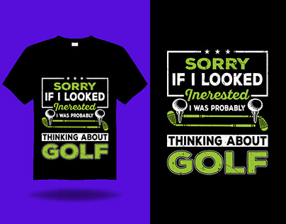 Golf t-shirt design