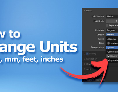how to change units to mm, cm, feet, inches