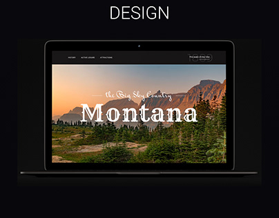 Первый экран сайта про Монтану