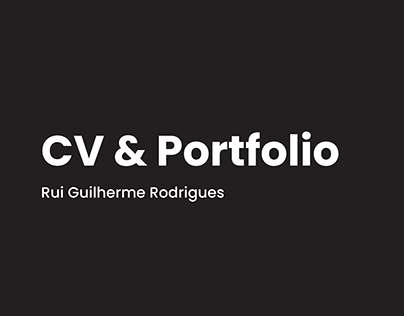CV & Portfolio - Rui Guilherme Rodrigues