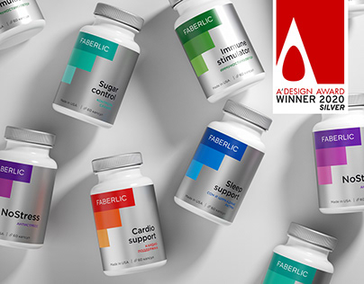 Faberlic supplements packaging concept