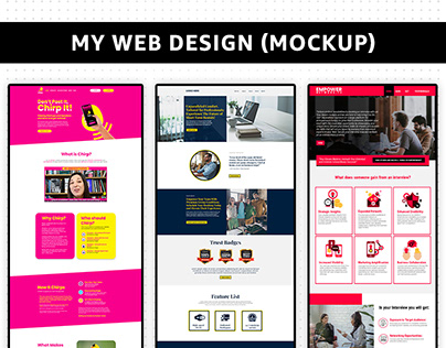 My Web Design mockups