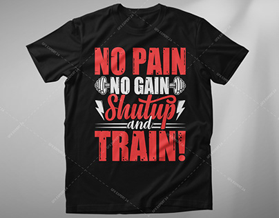 Gym and Fitness T shirt design