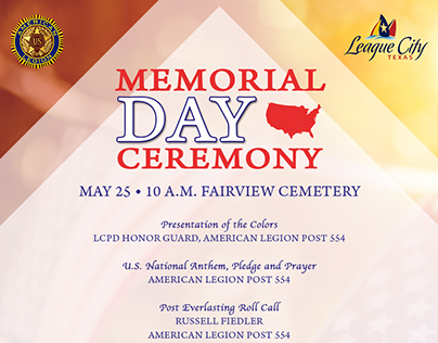 Memorial Day Ceremony Program