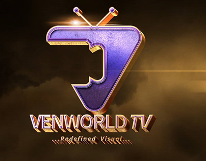 Venworld TV || Professional 3D Branded LOGO DESIGN