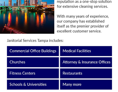 Highly Classified Commercial Janitorial Services