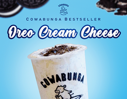 Design Advertising for Cowabunga Milk Tea Bar