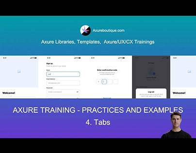 Axure Tutorial-Practices and Examples: 4.Tabs