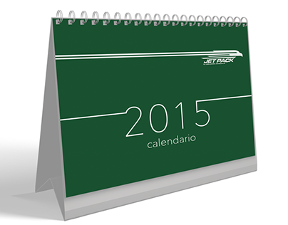Jet Pack Courier | Desk Calendar 2015
