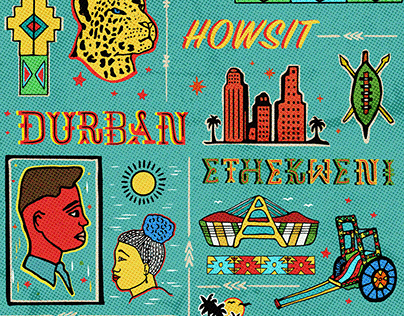 Ethekweni illustrations for Durban local.
