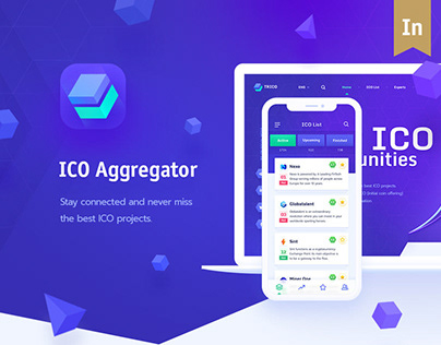 TRICO - ICO Aggregator, Website + Mobile App