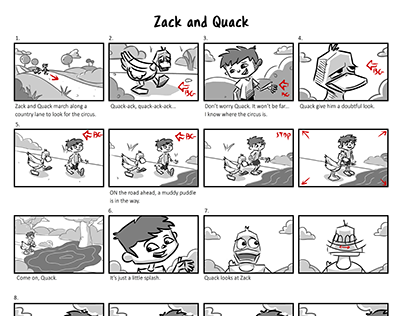 Storyboard - Zack and Quack (Nickelodeon)