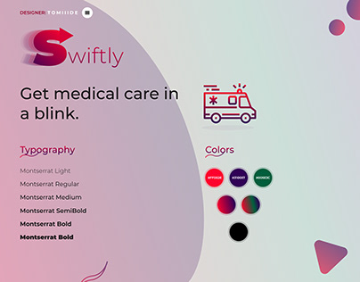 Ambulance App Landing Page: SWIFTLY