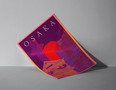 Tourism poster project - OSAKA . JAPAN
