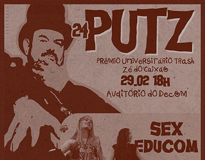 Cartaz PUTZ- Prêmio Universitário Trash Zé do Caixão 24