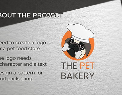 Logo and patterns for pet food store