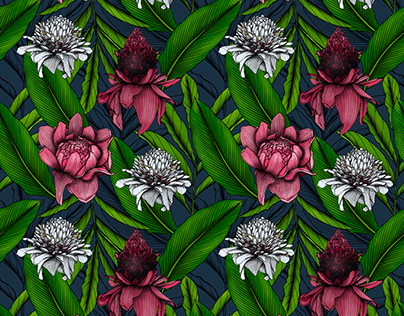 Project thumbnail - Tropical Surface Pattern Design