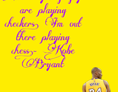 Typography Kobe quote